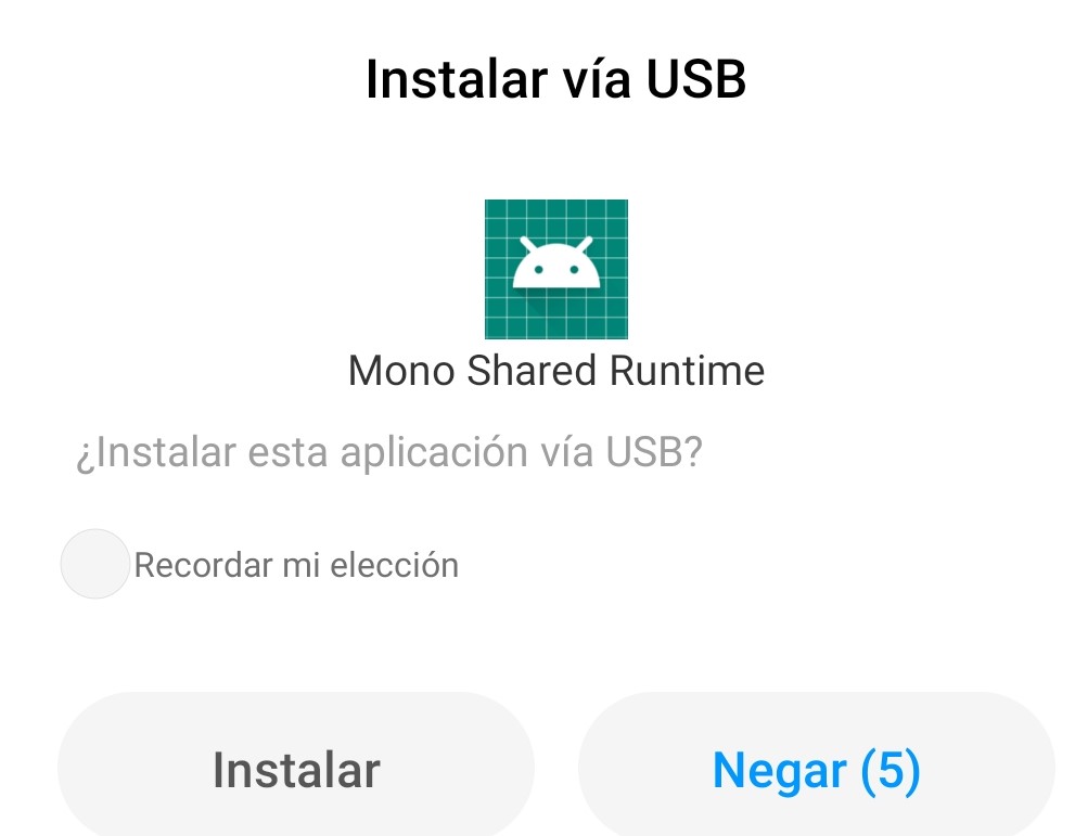 Activar depuración USB